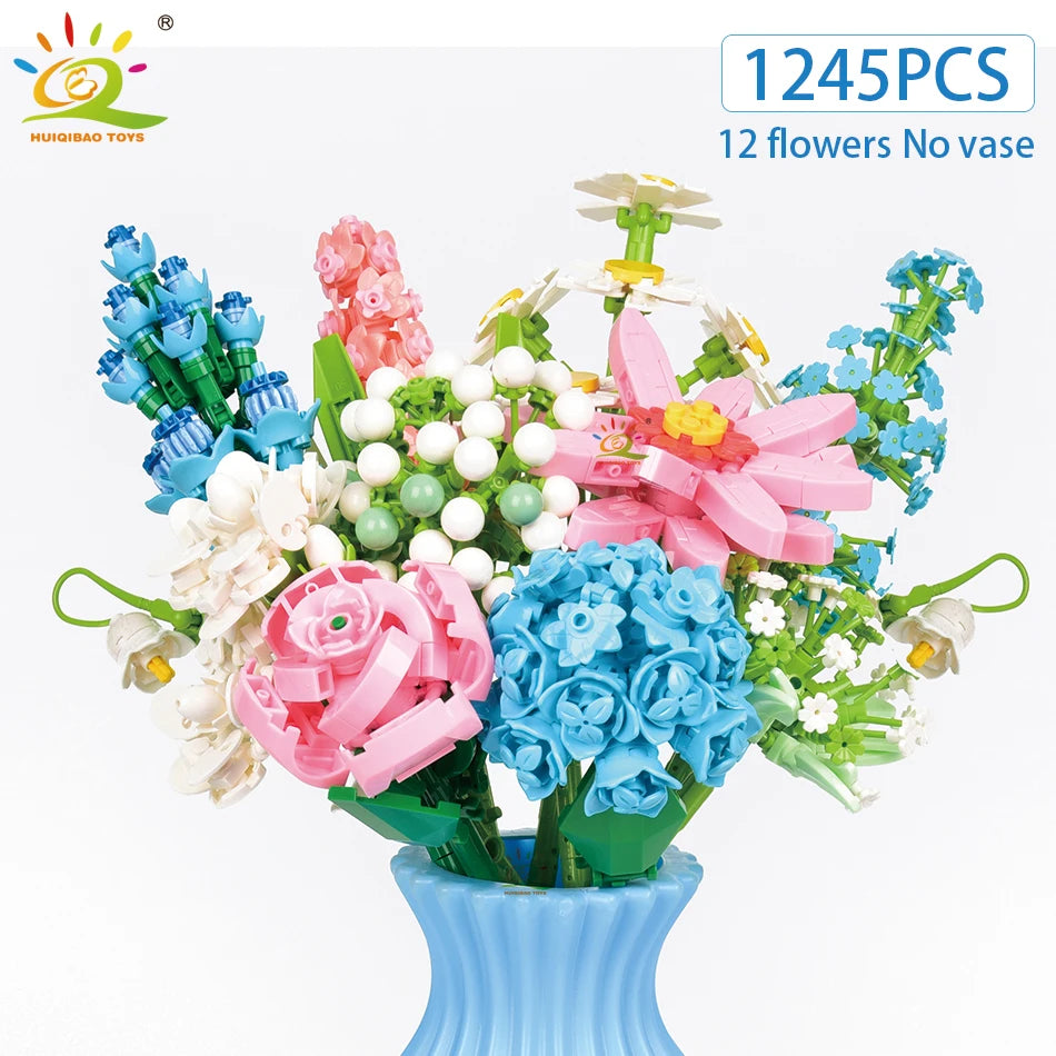 PENDRA Bouquet Plants Floral Building Set