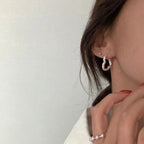 PENDRA Starfish 925 Sterling Silver Hoop Earrings