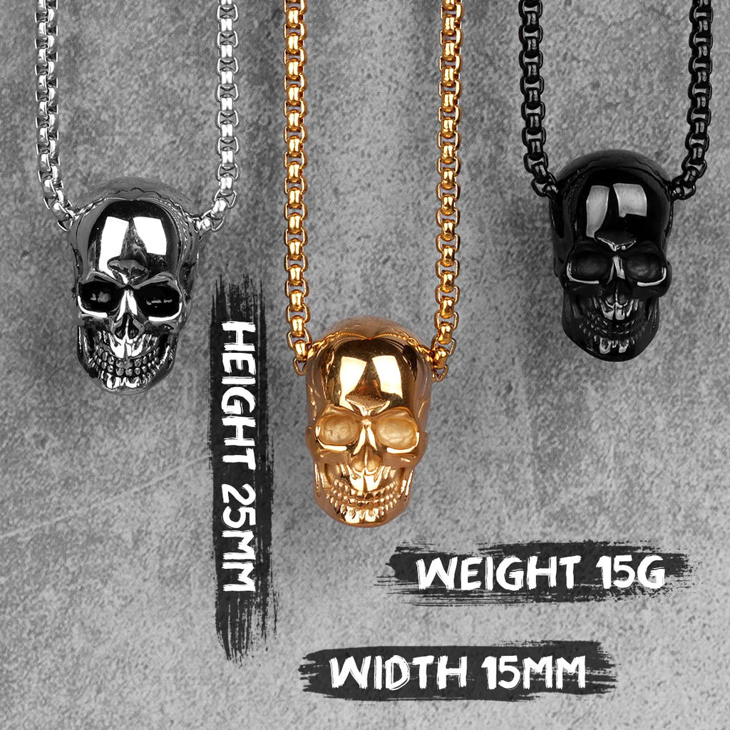 PENDRA Skull Boyfriend Steel Necklace