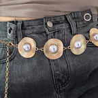 PENDRA Celesarae Pearl Chain Elegant Belt