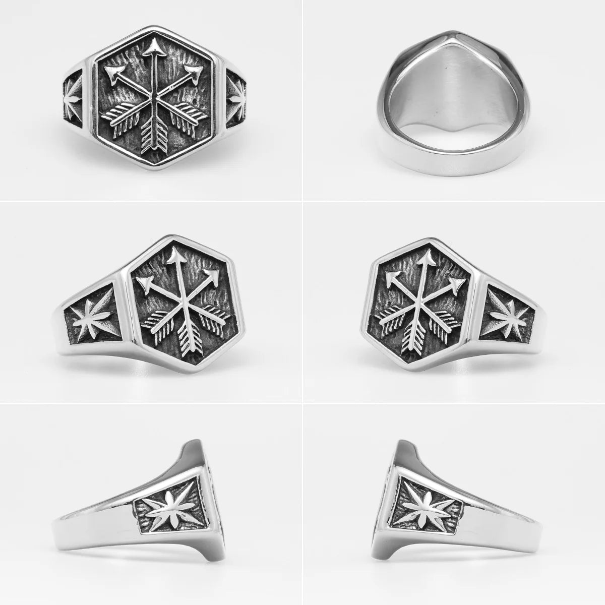 Arrow of Eros Stainless Steel Mens Rings Unique Charm Punk for Couple Male Boyfriend Biker Jewelry Creativity Gift Wholesale