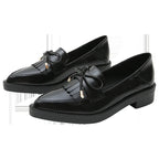 PENDRA Leather Platform British Small Shoes
