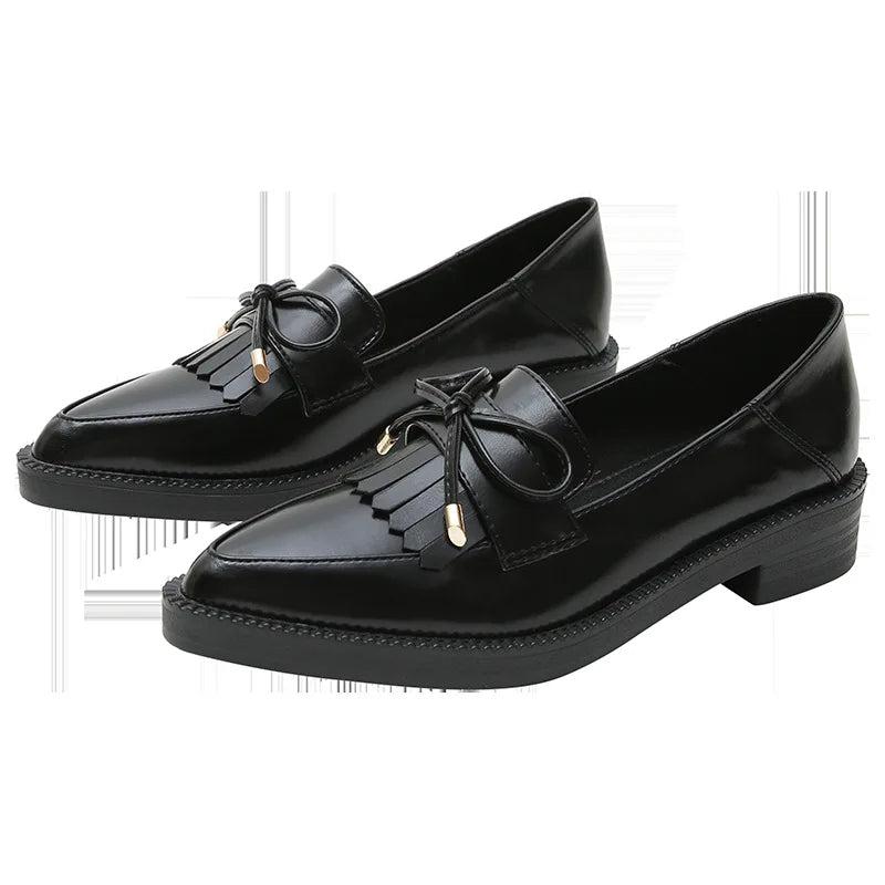 PENDRA Leather Platform British Small Shoes