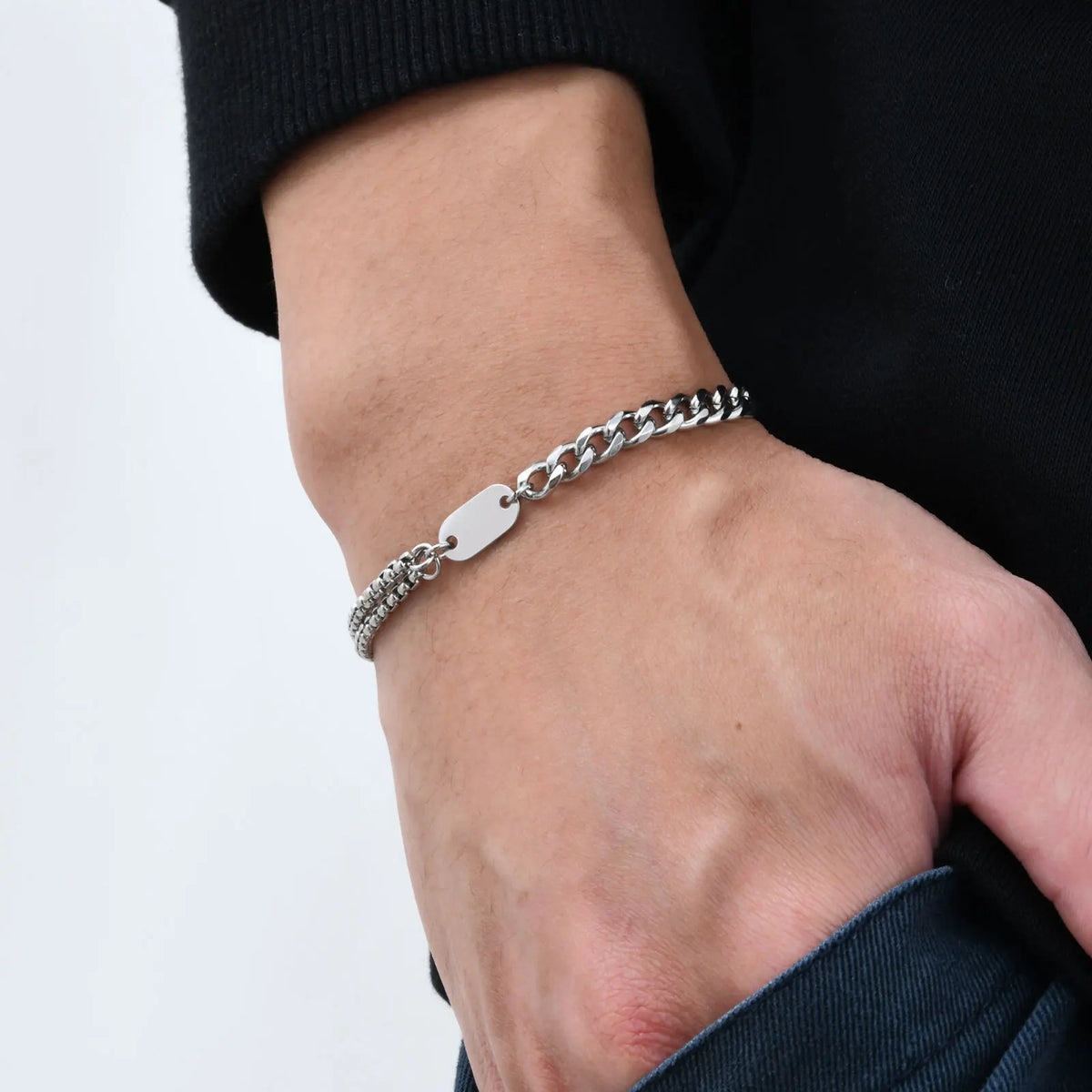 PENDRA Initial Cuban Bracelet