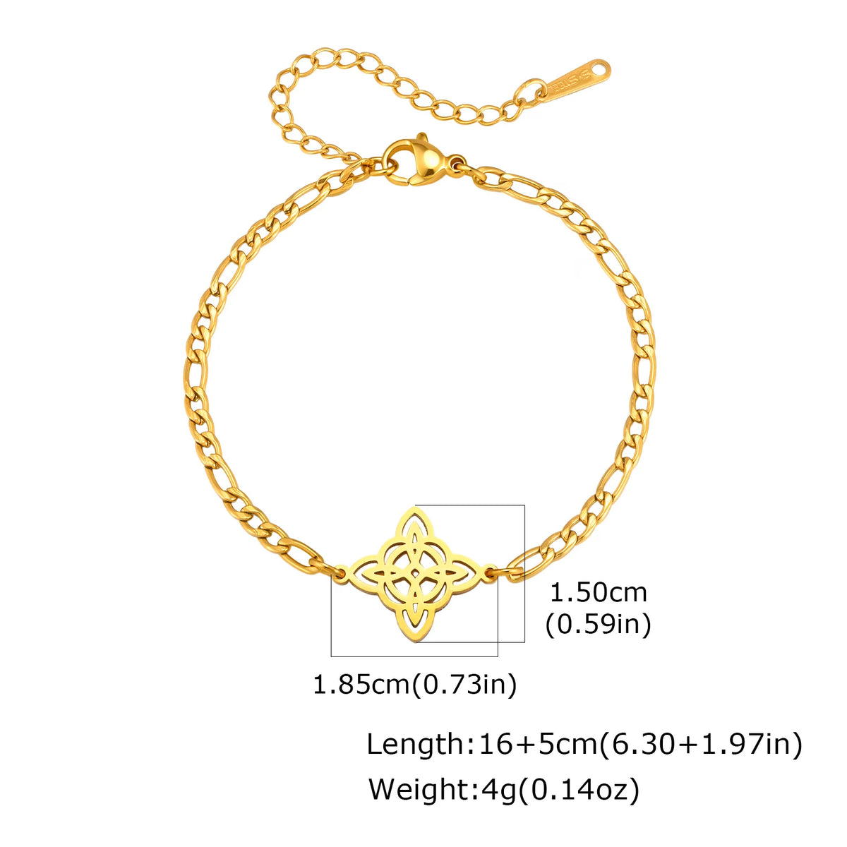 Simple Celtic Knot Chain Bracelet for Men,Silver Gold Color Stainless Steel Wristband, Vintage Nordic Punk Jewelry Gift