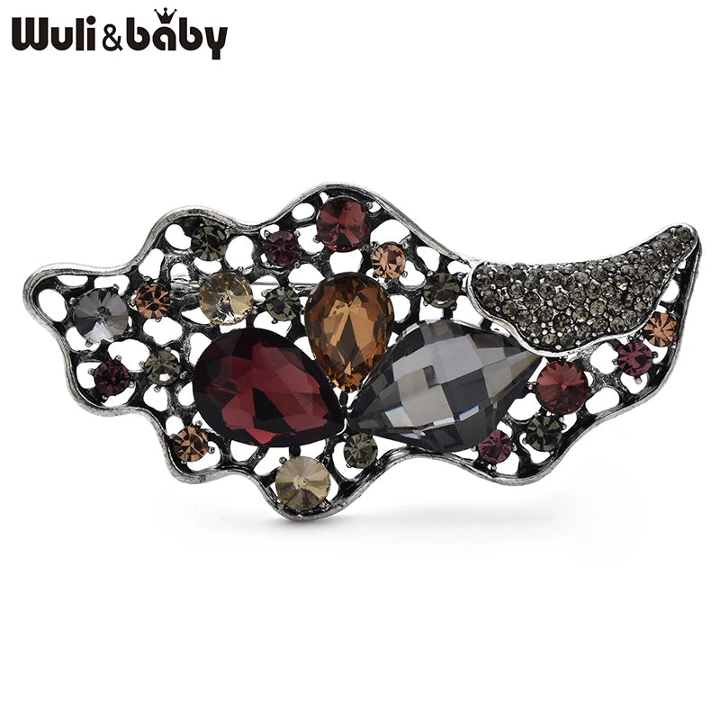 PENDRA Shella Crystal Shell Brooch