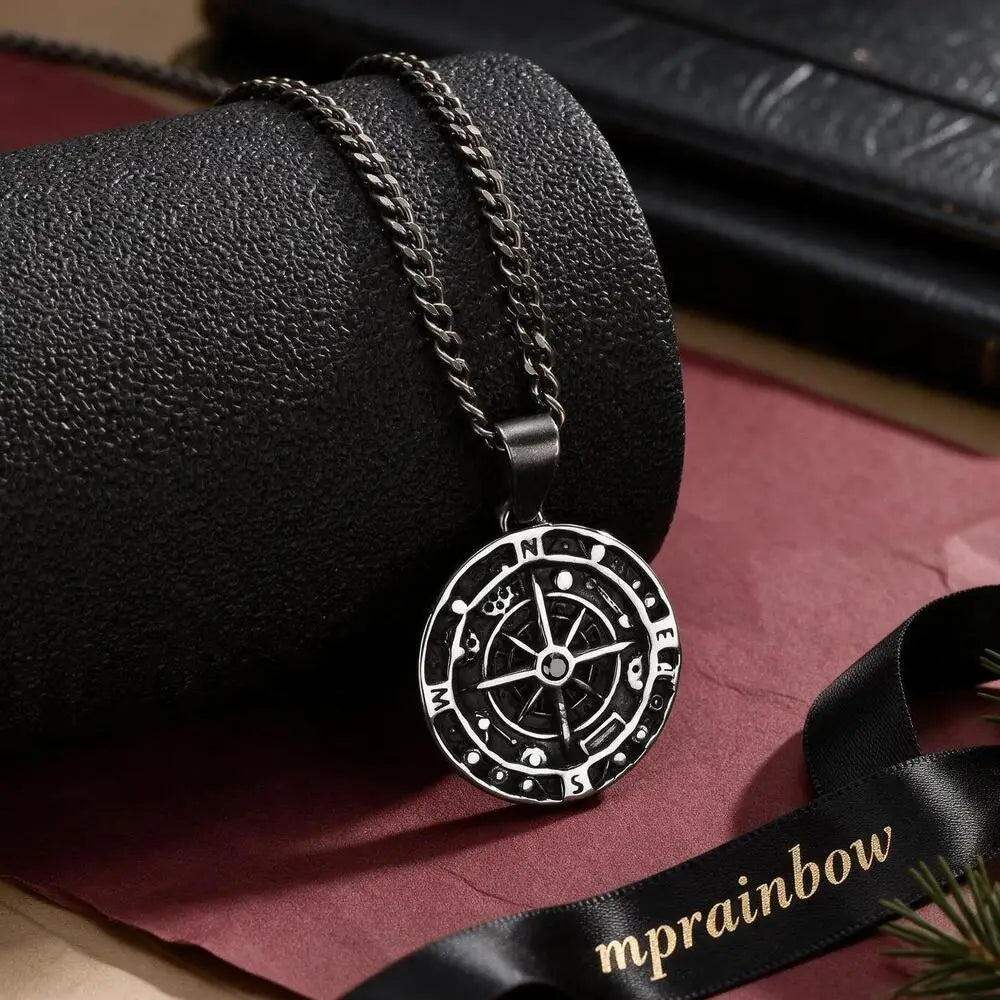 PENDRA Compass Antique Pendant Necklace