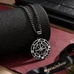 PENDRA Compass Antique Pendant Necklace