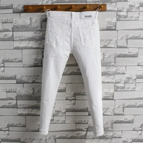 PENDRA Cotton Distressed Streetwear Trousers