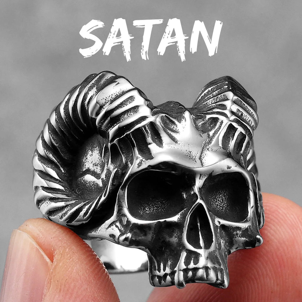 PENDRA Punk Gothic Skull Ring