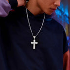PENDRA Cross Rhinestone Pendant Necklace