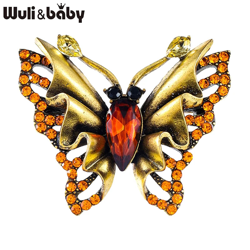 PENDRA Vintage Butterfly Brooch