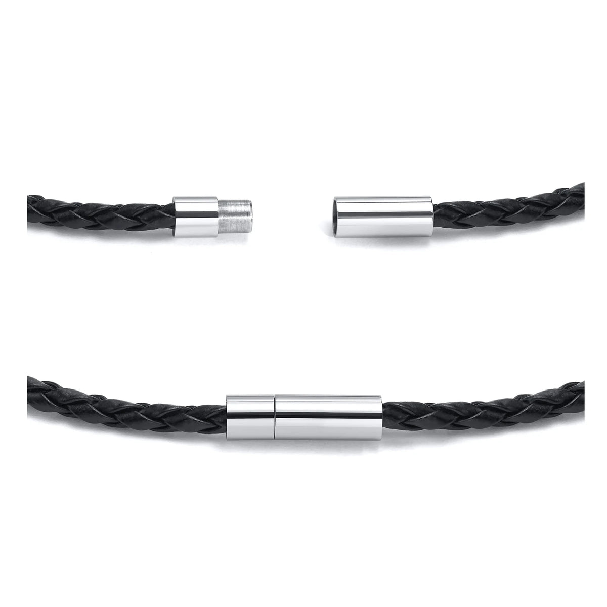 Custom 1-7 Names Multi Layer Leather Bracelet for Men,Stainless Steel Beads Handmade Braided Wristband,Gift for Father Dad