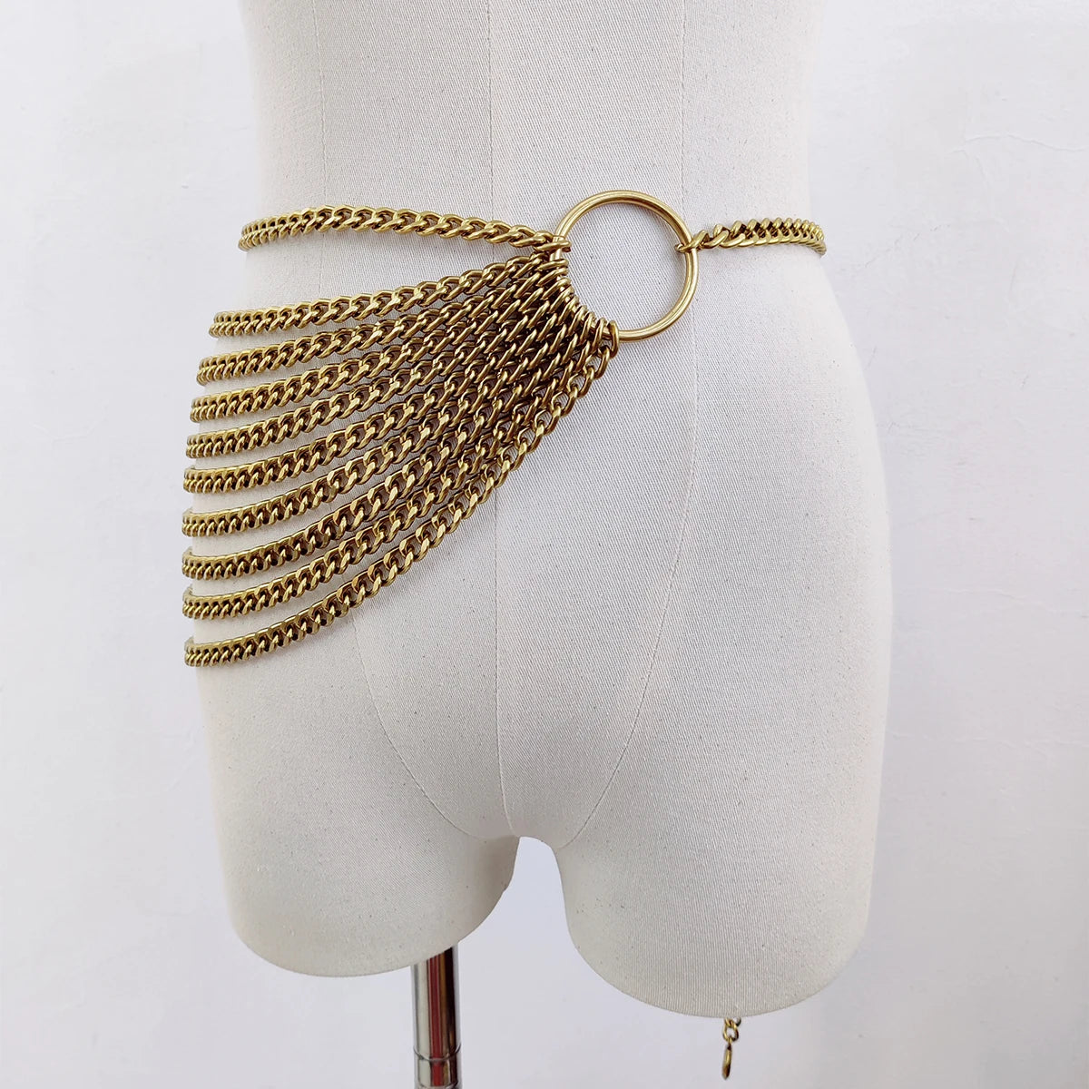 Hip-hop Punk Gold Chain Belt Female Waist Dress Silver Metal Pants Waistband Jeans Designer Belts for Women High Quality Y2k