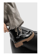 PENDRA Leather Thick Soled Boots