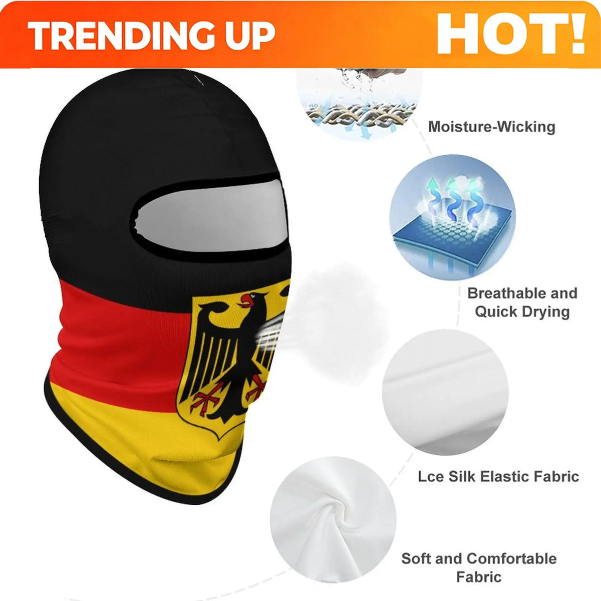 PENDRA Flag Germany Sunscreen Mask