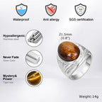 PENDRA Prymond Tiger Eye Ring