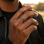Dragon Spine Ring for Men,Stainless Steel Vintage Punk Biker Band Ring,Gothic Statement Jewelry