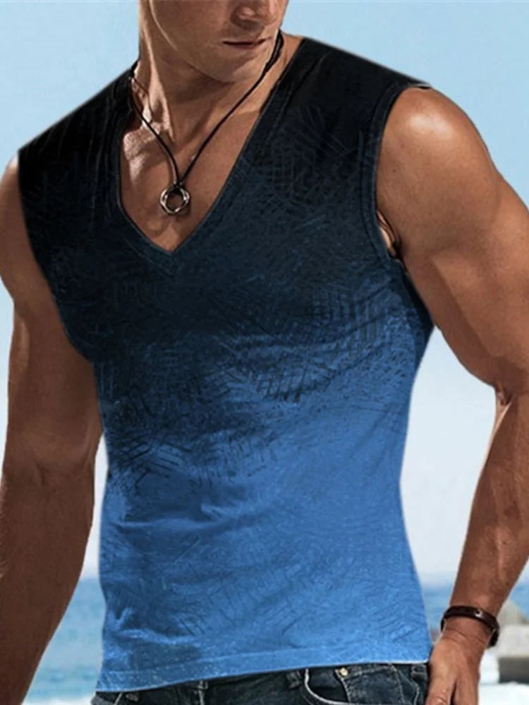 PENDRA Printed Sports Sleeveless T-Shirt