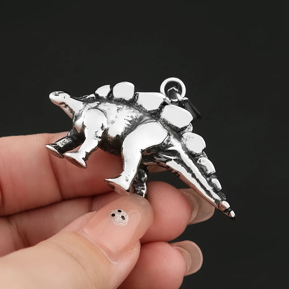 PENDRA Dinocute 316L Stainless Steel Dinosaur Pendant