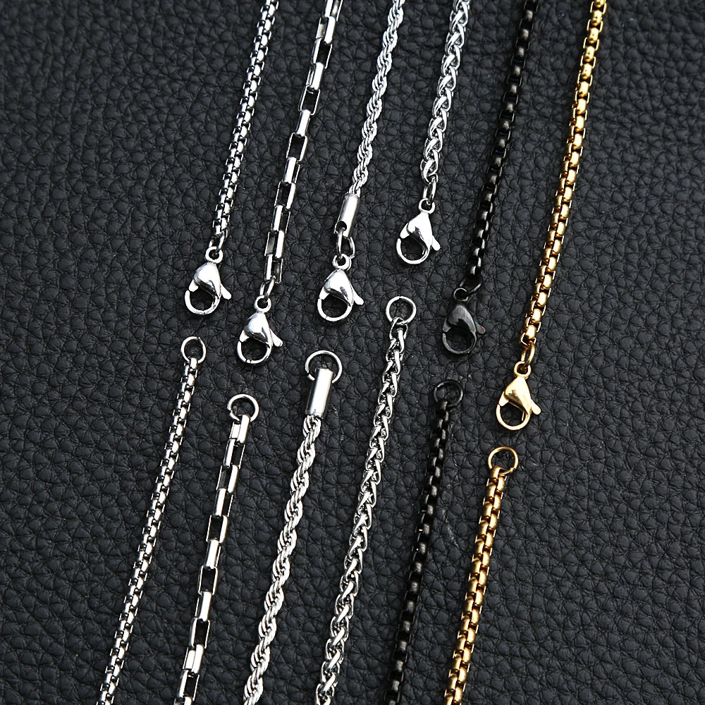 PENDRA Rololink 3mm 316L Stainless Steel Chain Necklace