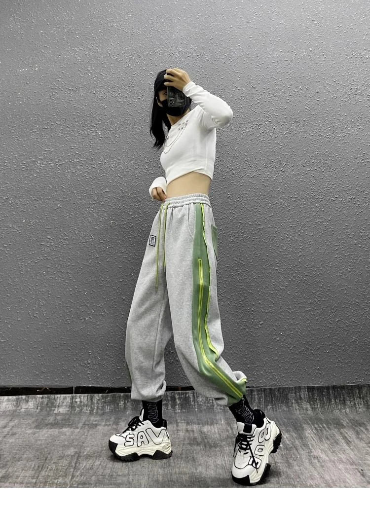 PENDRA Side Color Blocked Pants