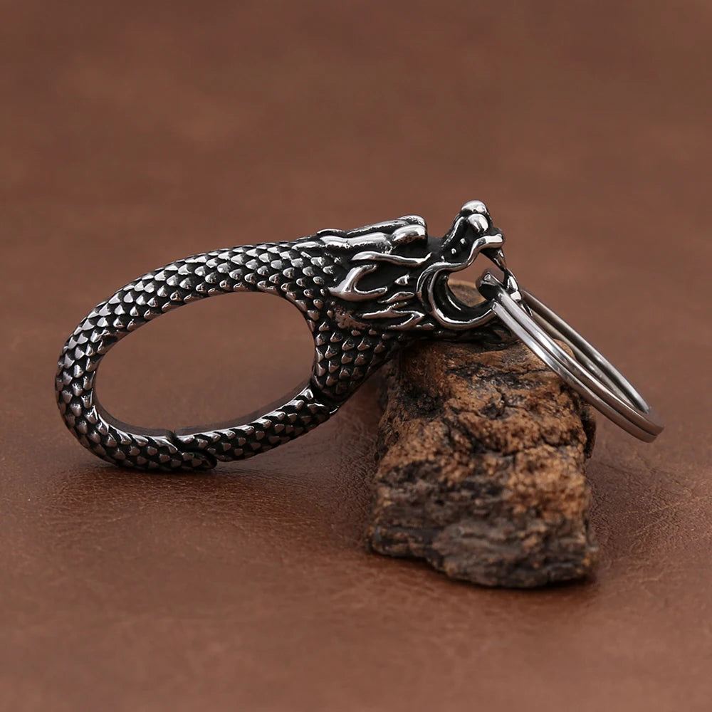 PENDRA Dragonkey 316L Stainless Steel Dragon Keychain