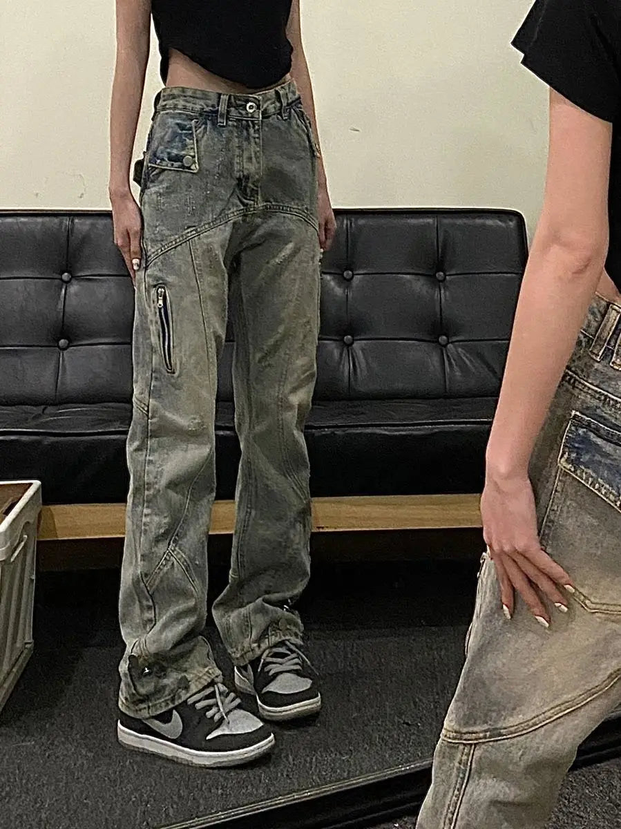 PENDRA Washed Old Trousers Pants