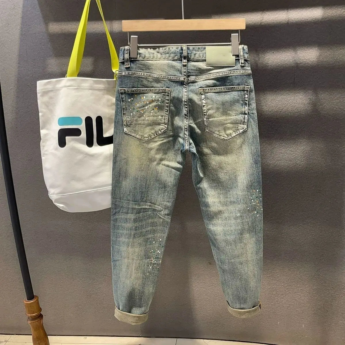 PENDRA Ripped Brand Pants