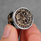 PENDRA St Michael Good Steel Ring