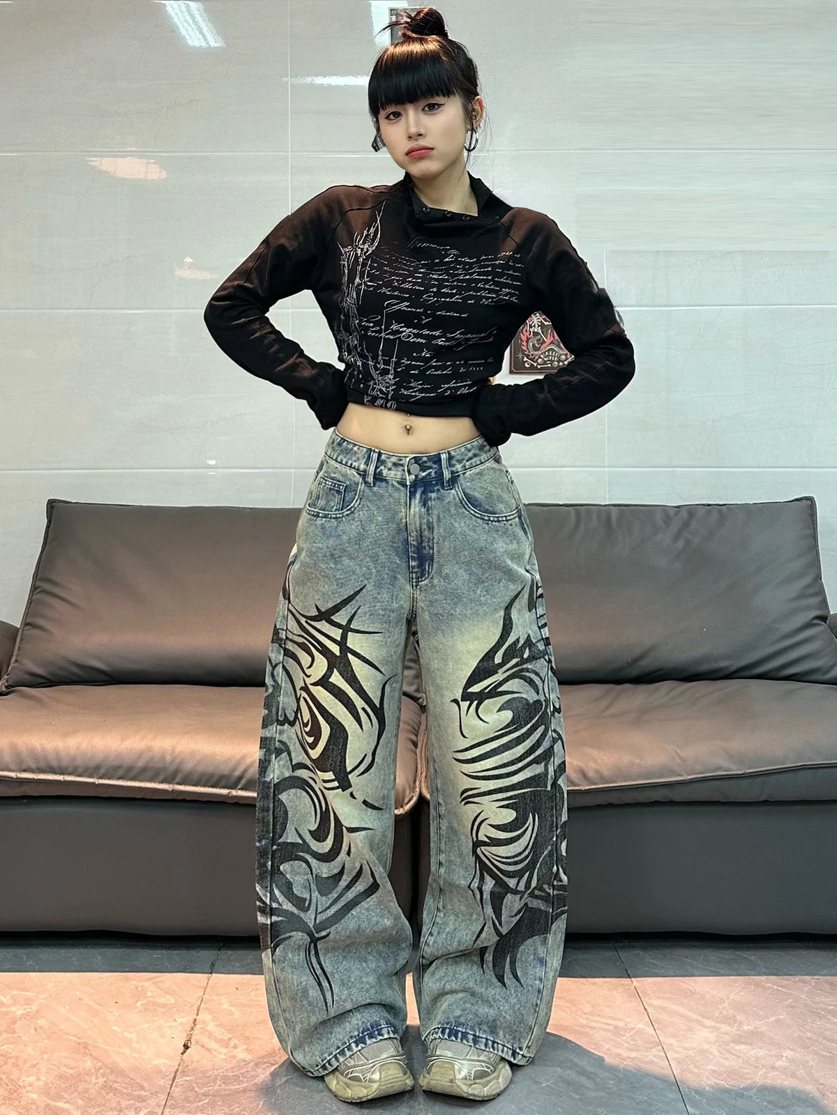 PENDRA American Washed Distressed Jeans