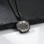 PENDRA Ship Wheel Pendant Necklace
