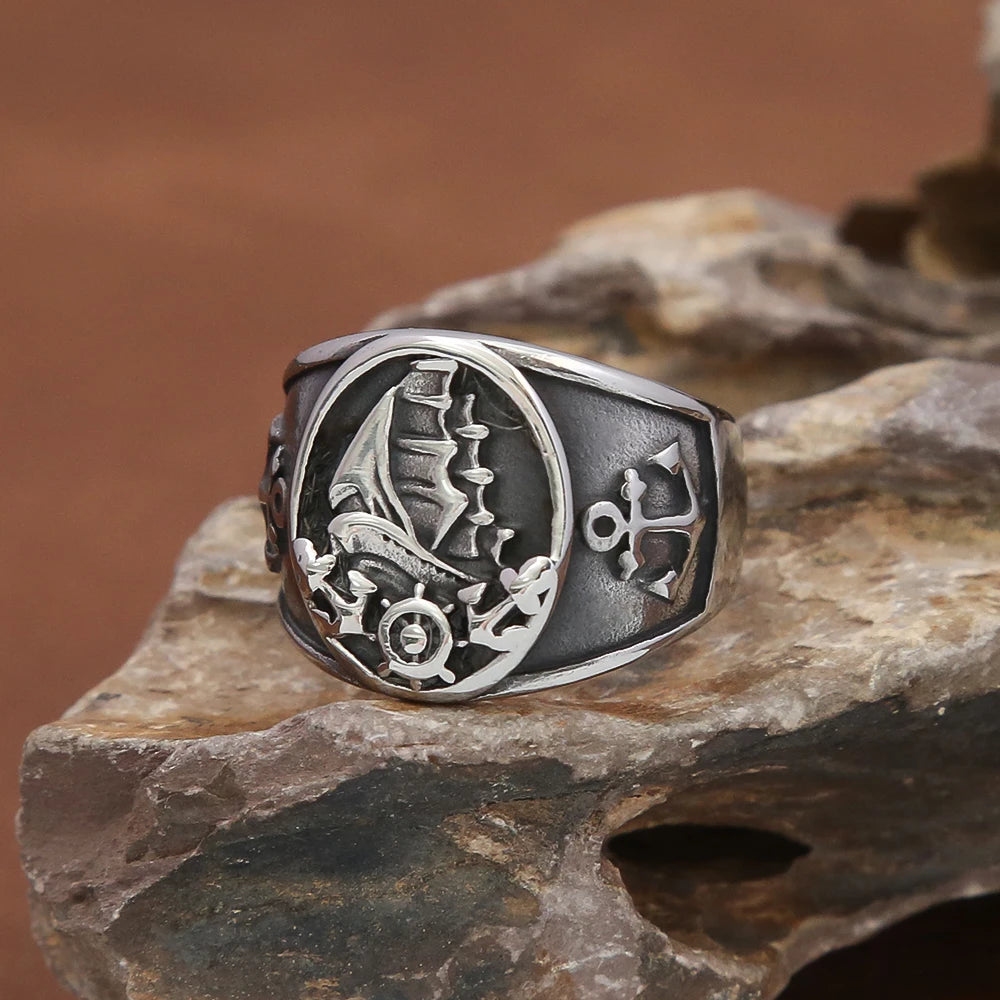 PENDRA Piratevessel Nordic Sailboat Pirate Ring