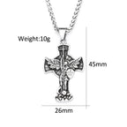PENDRA Crossforge 316L Stainless Steel Cross Pendant