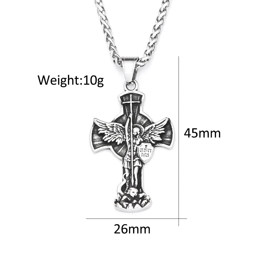 PENDRA Crossforge 316L Stainless Steel Cross Pendant
