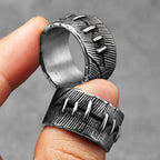PENDRA Crack Suture Rock Steel Ring