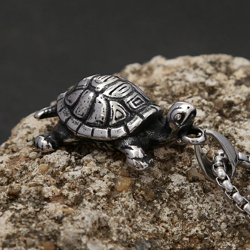 PENDRA Turtlenova Stainless Steel Turtle Necklace