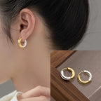 PENDRA Hoop Sterling Silver 4 Earrings