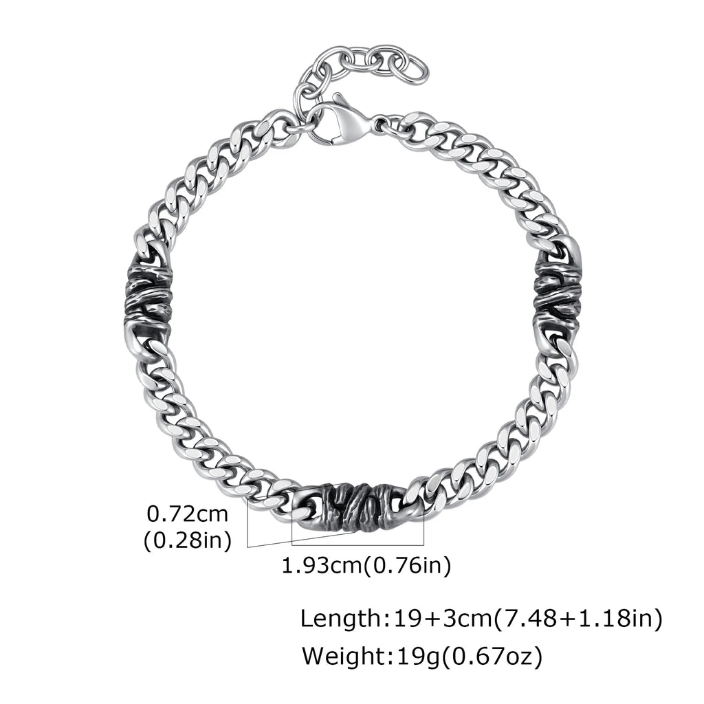 PENDRA Cuban Twisted Link Bracelet