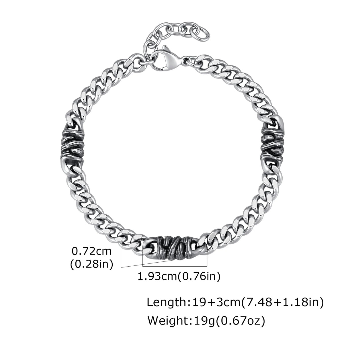 PENDRA Cuban Twisted Link Bracelet