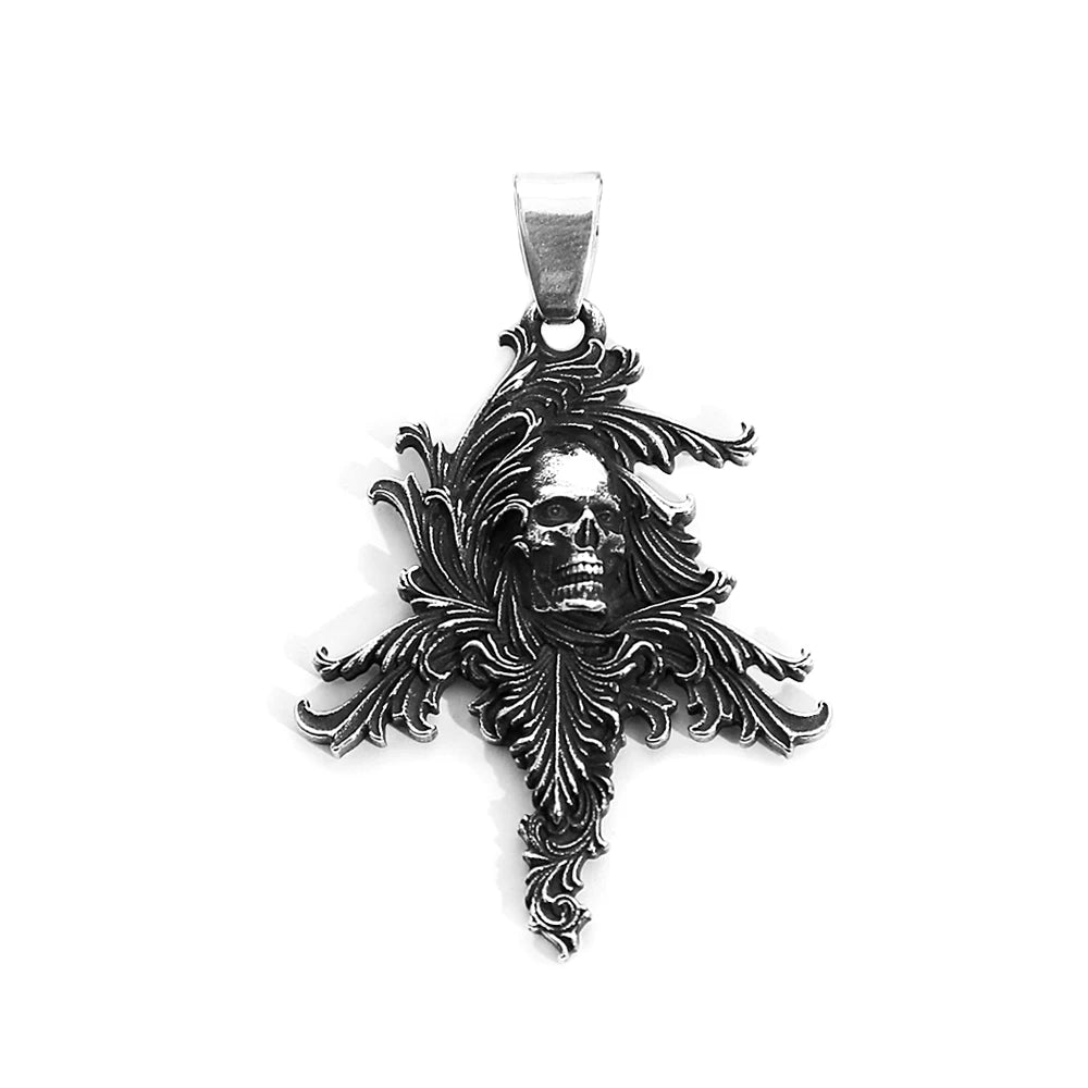 PENDRA Skullpunk Gothic Hip Hop Skull Pendant