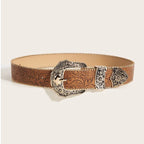 PENDRA Heraene Leather Brown Western Luxury Belt