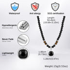 PENDRA Tiger Square Beaded Necklace