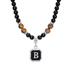 PENDRA Tiger Alphabet Beaded Necklace
