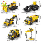 PENDRA Engineering Bulldozer Crane Building Set