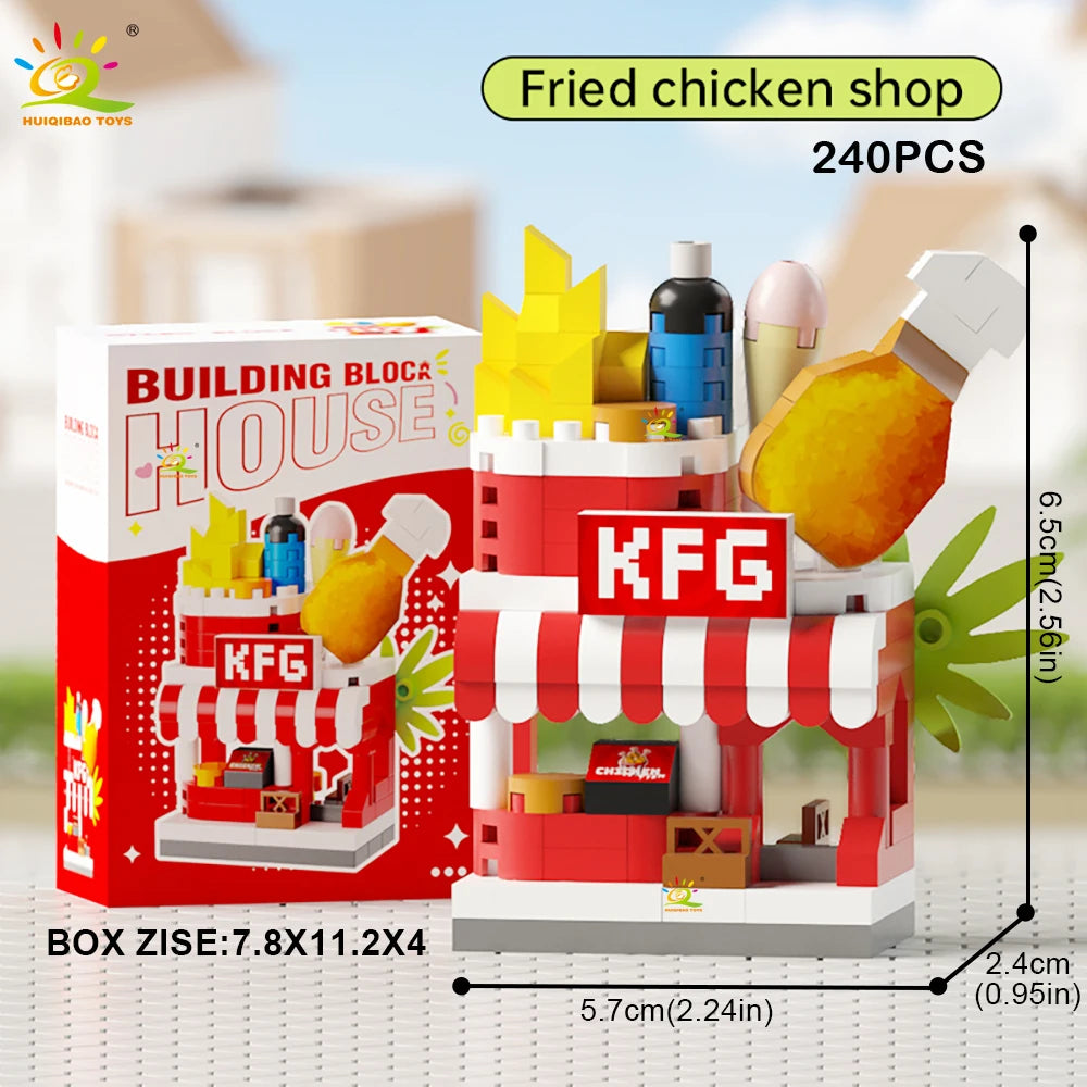 PENDRA Shop Burger Micro Building Set