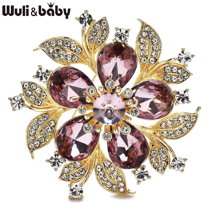 PENDRA Florielle5 Crystal Brooch