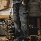 PENDRA Washed Straight Tooling Pants