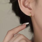 PENDRA Hollow Out Copper Coin Earrings