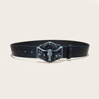 PENDRA Galaine Leather Bull Buckle Western Gothic Belt